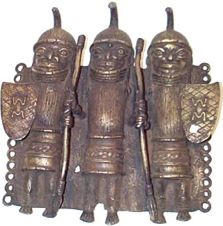 Bronzeplastik aus Benin