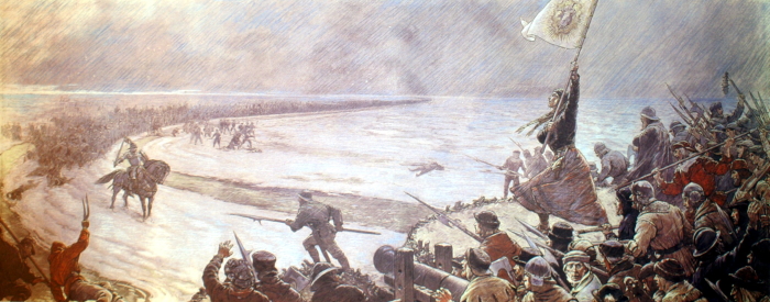 Schlacht bei Hemmingstedt - Gemälde 20. Jahrhundert