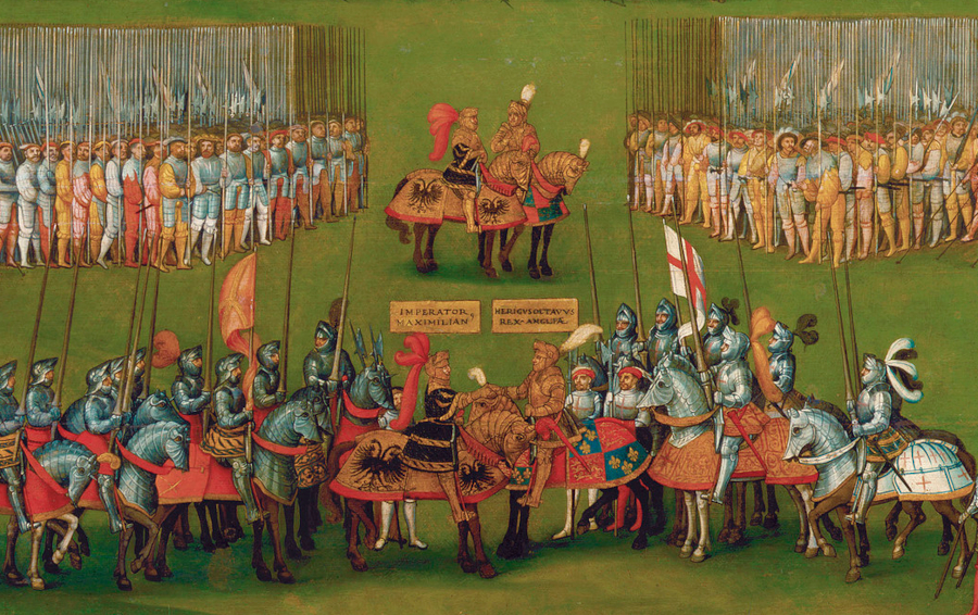 Treffen von Maximilian und Heinrich VIII.