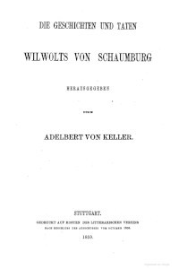 Die Geschichten und Taten Wilwolts von Schaumburg