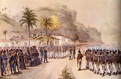 Abmarsch brasilianischer Truppen dieser Zeit