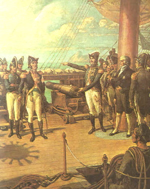 Dom Pedro I. mit Generälen